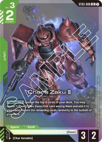 Image for Char's Zaku II (ST03-006) - Gundam Card Game