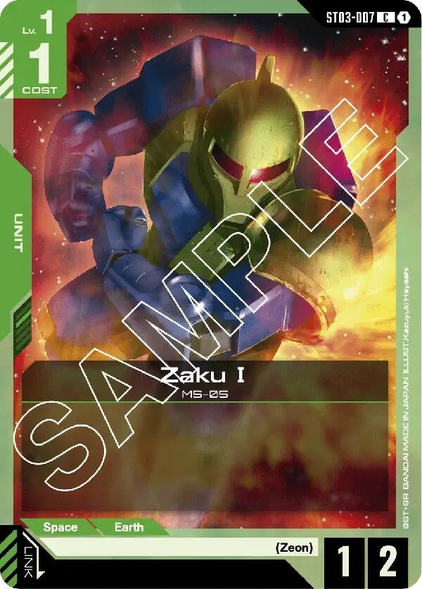 Image for Zaku I (ST03-007) - Gundam Card Game