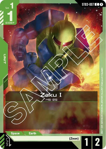 Image for Zaku I (ST03-007) - Gundam Card Game