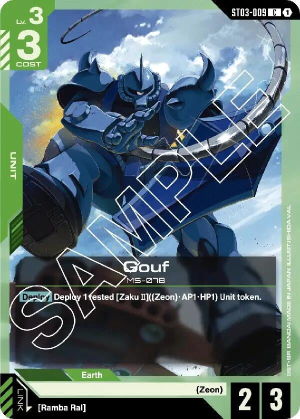 Image for Gouf (ST03-009) - Gundam Card Game