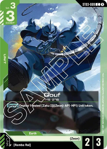 Image for Gouf (ST03-009) - Gundam Card Game
