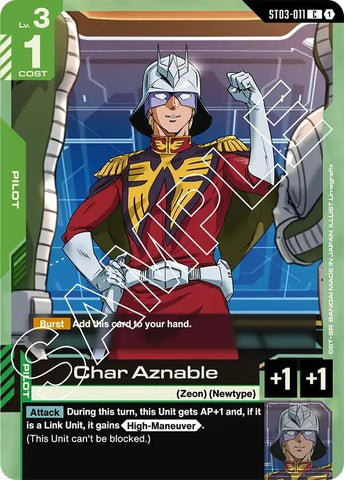 Image for Char Aznable (ST03-011) - Gundam Card Game