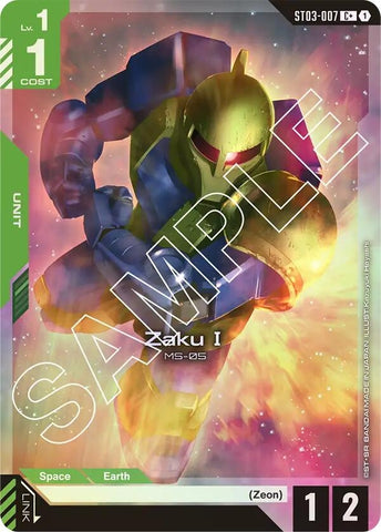 Image for Zaku I (C+) (ST03-007) - Gundam Card Game