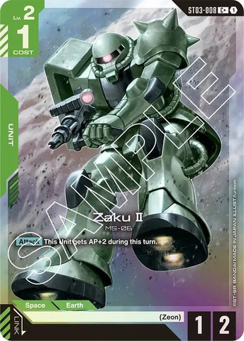 Image for Zaku II (C+) (ST03-008) - Gundam Card Game