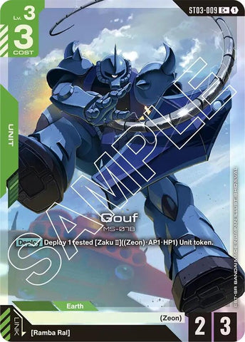 Image for Gouf (C+) (ST03-009) - Gundam Card Game