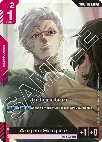 Image for Indignation (C+) (ST03-012) - Gundam Card Game