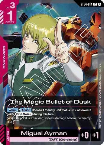 Image for The Magic Bullet of Dusk (ST04-014) - Gundam Card Game
