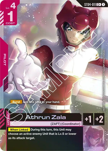 Image for Athrun Zala (C+) (ST04-011) - Gundam Card Game