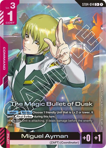 Image for The Magic Bullet of Dusk (C+) (ST04-014) - Gundam Card Game