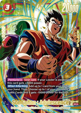 Son Gohan : Adolescence (1st Anniversary Set) [Fusion World Promotion Cards]
