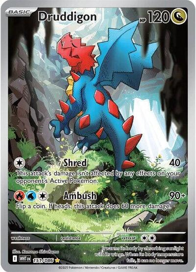 Druddigon - (151/086) - SV: White Flare - (Illustration Rare)