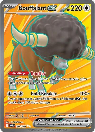 Bouffalant ex - (162/086) - SV: White Flare - (Ultra Rare)