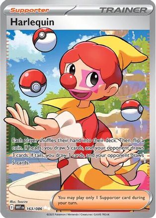 Harlequin - 165/086 165 - SV White Flare Holofoil