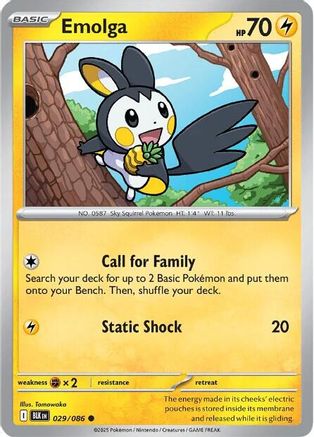 Emolga - 032/086 32 - SV Black Bolt Reverse Holofoil