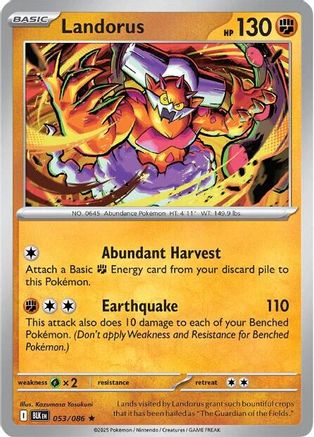 Landorus - 056/086 56 - SV Black Bolt Holofoil