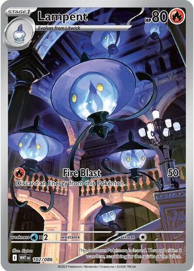 Lampent - (102/086) - SV: White Flare - (Illustration Rare)
