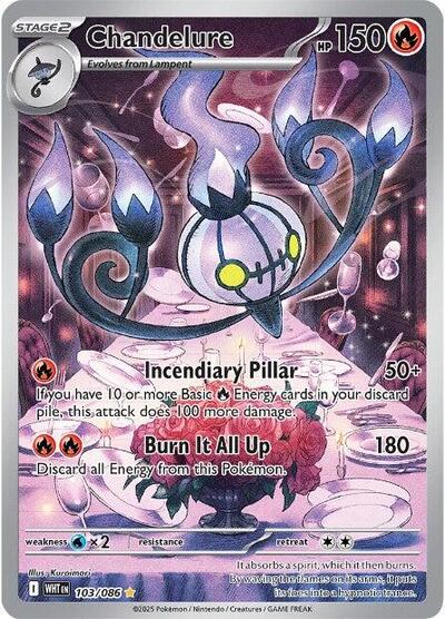 Chandelure - (103/086) - SV: White Flare - (Illustration Rare)