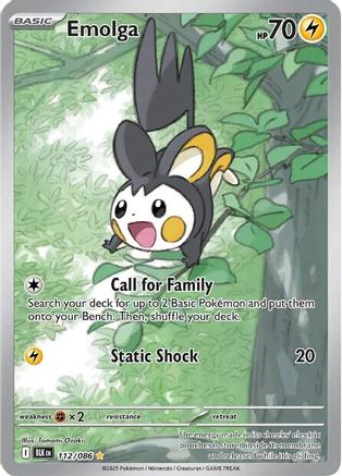 Emolga - 116/086 116 - SV Black Bolt Holofoil