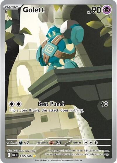 Golett - (122/086) - SV: Black Bolt - (Illustration Rare)