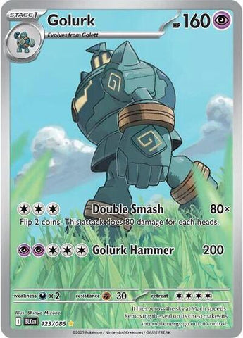 Golurk - (123/086) - SV: Black Bolt - (Illustration Rare)