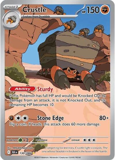 Crustle - (130/086) - SV: Black Bolt - (Illustration Rare)