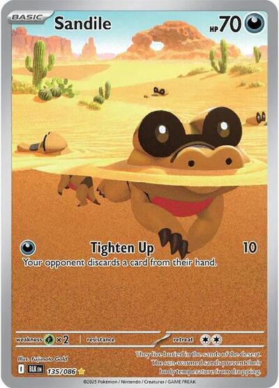 Sandile - (135/086) - SV: Black Bolt - (Illustration Rare)