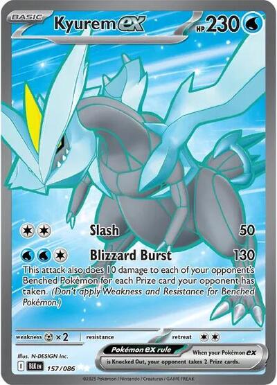 Kyurem ex - (157/086) - SV: Black Bolt - (Ultra Rare)