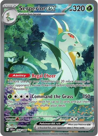 Serperior ex - (164/086) - SV: Black Bolt - (Special Illustration Rare)
