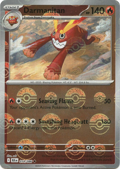 Darmanitan (Poke Ball Pattern) - (014/086) - SV: Black Bolt - (Uncommon)
