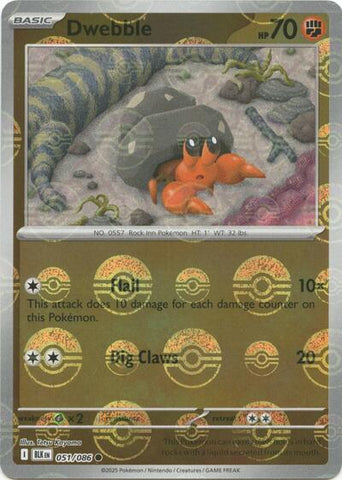 Dwebble (Poke Ball Pattern) - (051/086) - SV: Black Bolt - (Common)