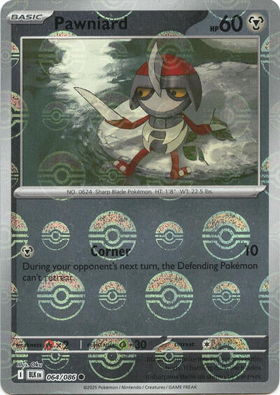 Pawniard (Poke Ball Pattern) - (064/086) - SV: Black Bolt - (Common)