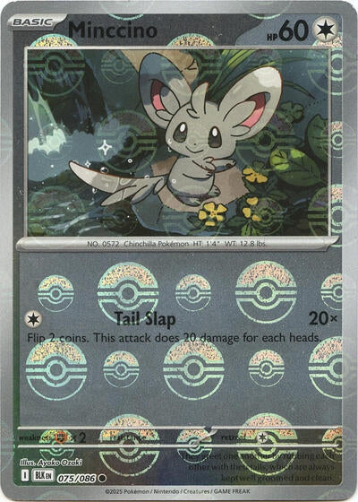 Minccino (Poke Ball Pattern) - (075/086) - SV: Black Bolt - (Common)
