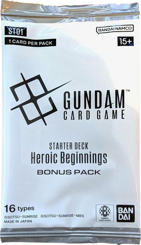 Image for Starter Deck: Heroic Beginnings Bonus Pack - Gundam Card Game