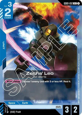 Image for Zechs' Leo (GD01-012) (GD01) - Gundam Card Game