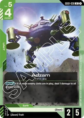 Image for Adzam (GD01-038) (GD01) - Gundam Card Game