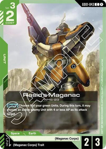 Rasid's Maganac (GD01-043) - Newtype Rising (C)