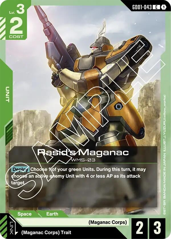 Image for Rasid's Maganac (GD01-043) (GD01) - Gundam Card Game