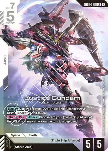 Image for Justice Gundam (GD01-066) (GD01) - Gundam Card Game