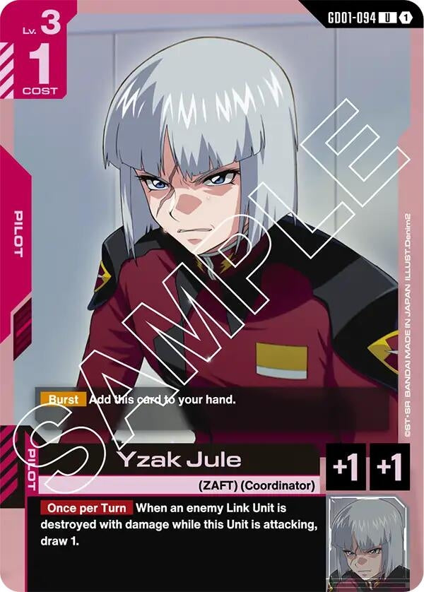 Image for Yzak Jule (GD01-094) (GD01) - Gundam Card Game