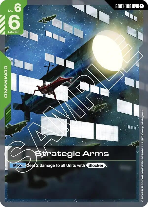 Image for Strategic Arms (GD01-108) (GD01) - Gundam Card Game