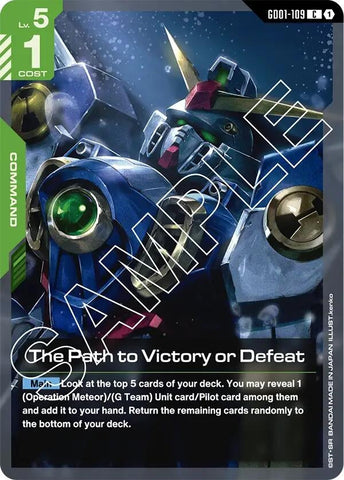Image for The Path to Victory or Defeat (GD01-109) (GD01) - Gundam Card Game