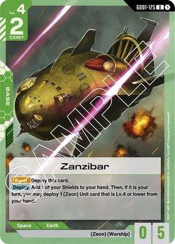 Image for Zanzibar (GD01-125) (GD01) - Gundam Card Game