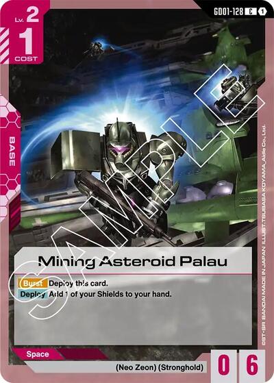Mining Asteroid Palau (GD01-128) - Newtype Rising (C)