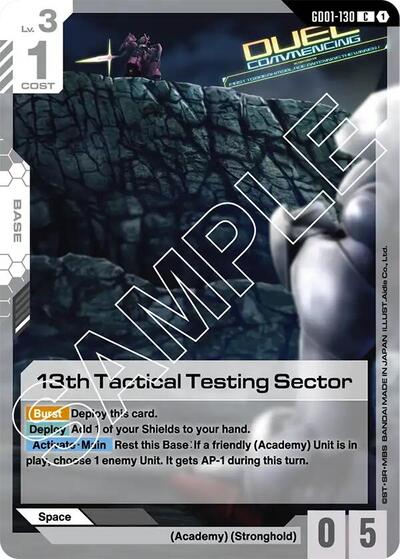 13th Tactical Testing Sector (GD01-130) - Newtype Rising (C)