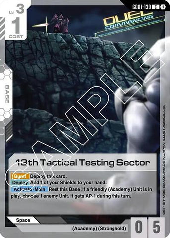 13th Tactical Testing Sector (GD01-130) - Newtype Rising (C)
