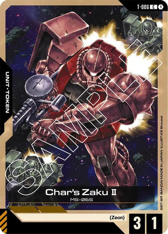 Image for Char's Zaku II (T-006) Token (T-006) (GD01) - Gundam Card Game