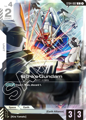 Image for Strike Gundam (Launch Event) (ST04-002) - Gundam Card Game