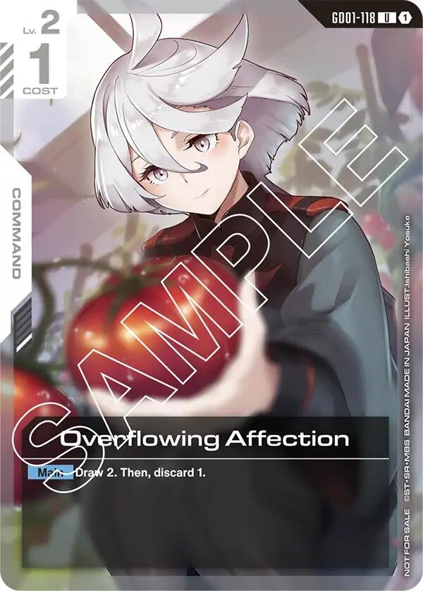 Image for Overflowing Affection (Newtype Challenge 2025 Mission 1) (GD01-118) - Gundam Card Game