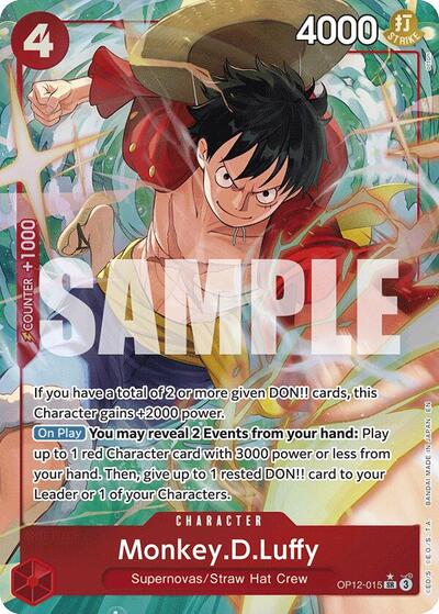 Monkey.D.Luffy - (OP12-015) - Legacy of the Master - (Super Rare)