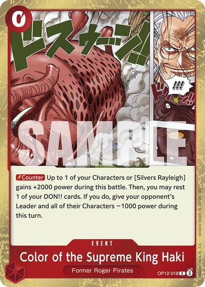 Color of the Supreme King Haki - (OP12-018) - Legacy of the Master - (Rare)